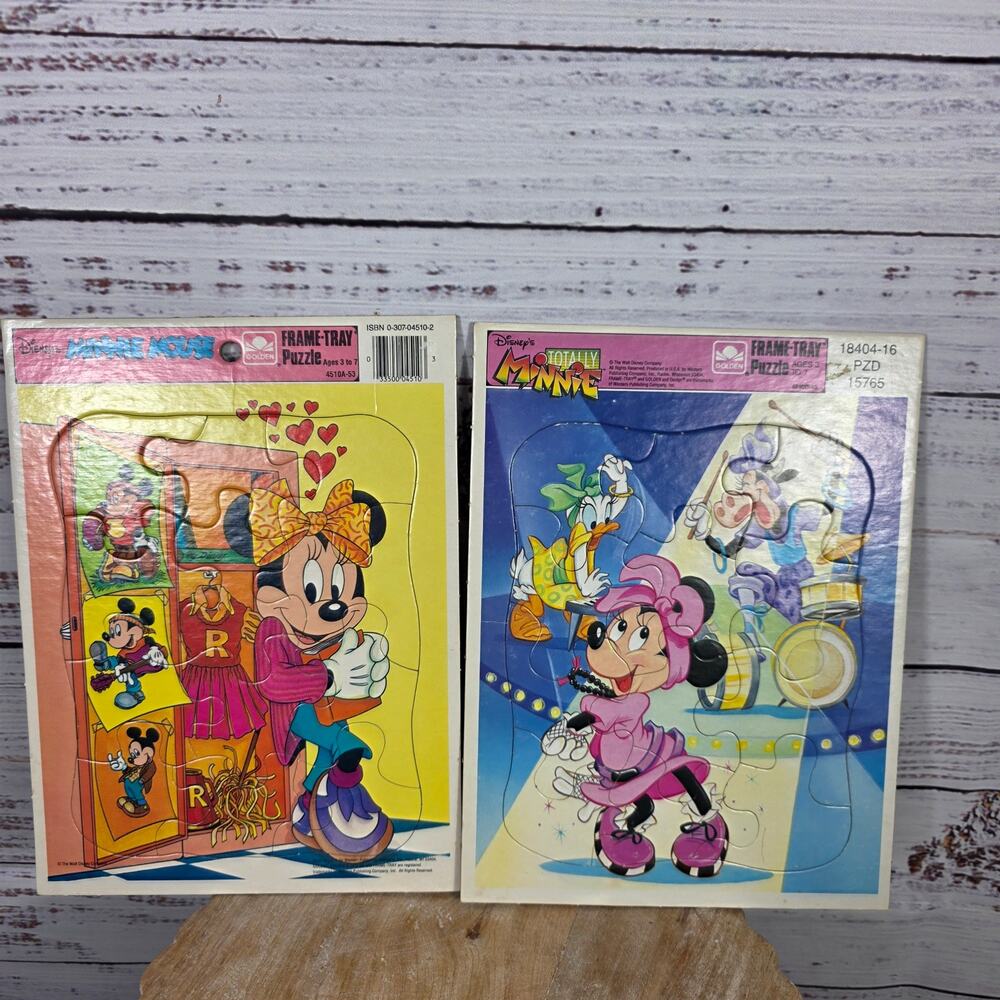 VTG Totally Minnie Mouse Frame Tray Puzzles